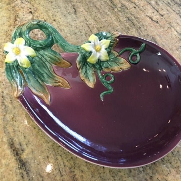 Fitz and Floyd Other - fitz and floyd Vegetable Garden Eggplant Plate  Fitz & Floyd